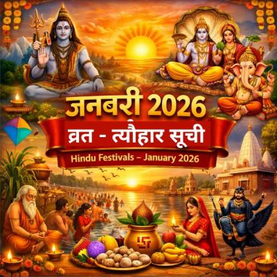 जनवरी 2026 व्रत-त्योहार सूची | January 2026 Hindu Festivals